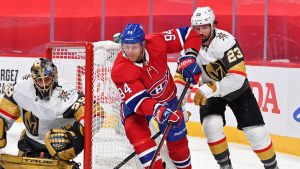 les Canadiens battent Vegas 3-2 en prolongation pour remporter le troisième match